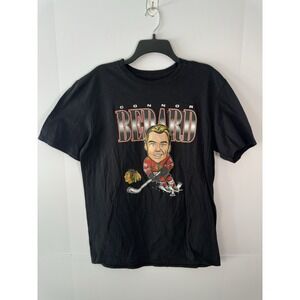 Men's Fanatics Connor Bedard Black Chicago Blackhawks Caricature T-Shirt Large